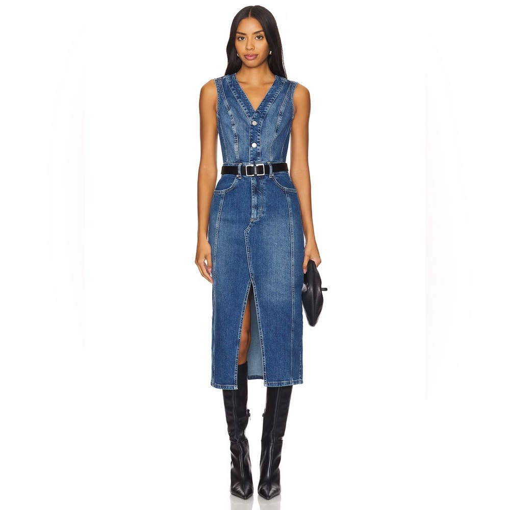 Rails Westwood Denim Dress M - Picture 2 of 10